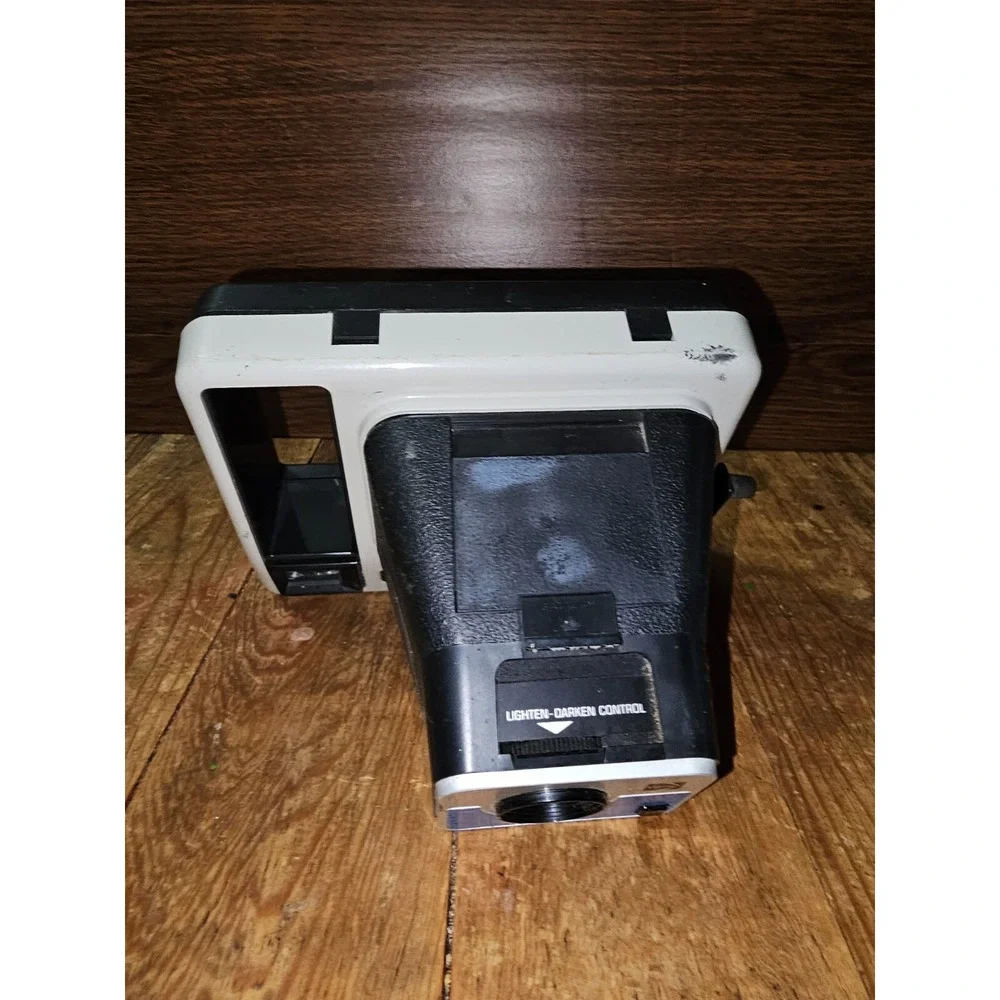 Kodak The Handle Instant Film Camera Vintage 1970s Photography Black Silver Case